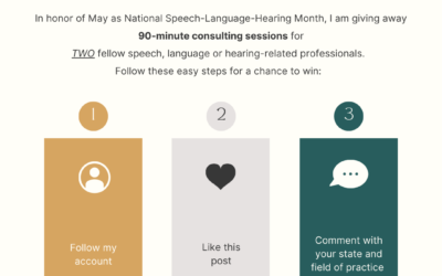 National Speech and Hearing Month Giveaway!
